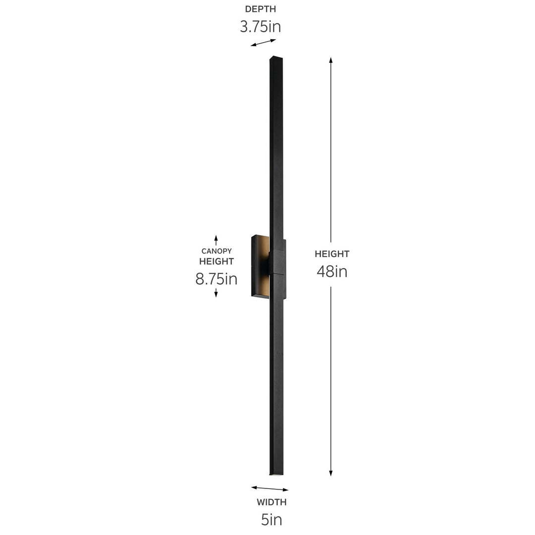 Kichler Canada - 59149BKTLED - LED Outdoor Wall Mount - Nocar - Textured Black