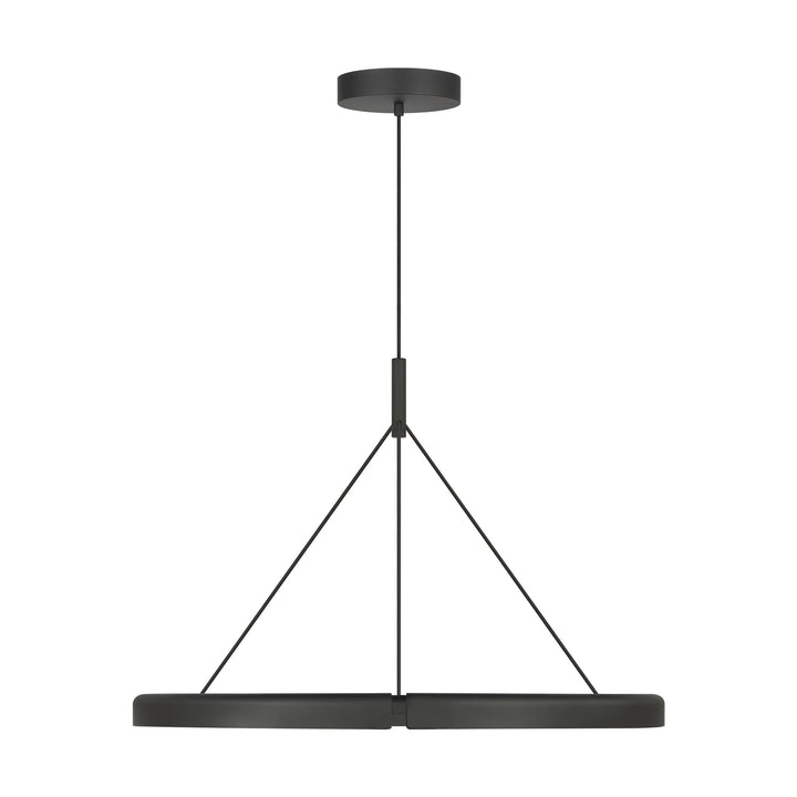 Cloak LED Chandelier in Nightshade Black Visual Comfort Modern