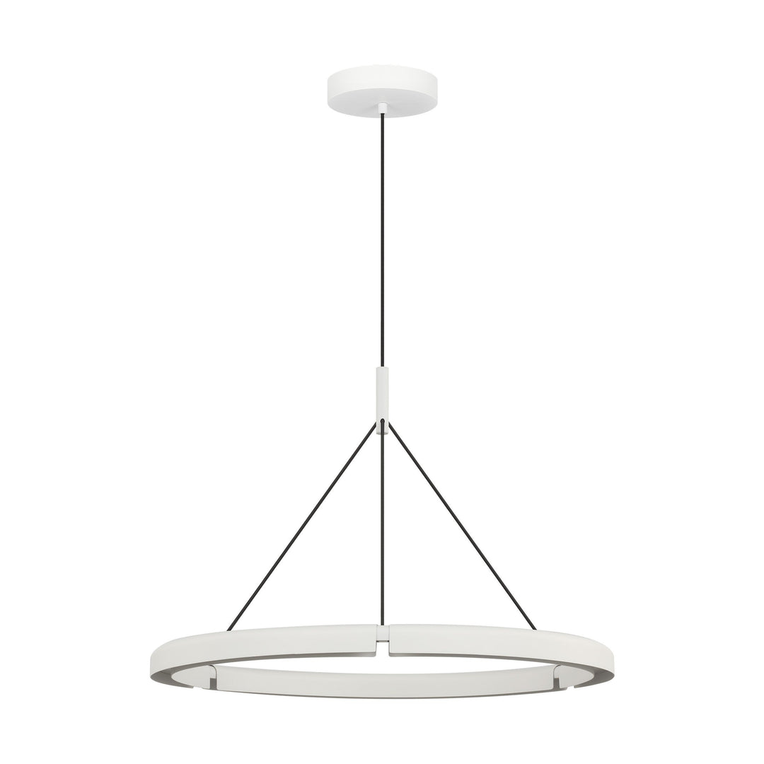 Cloak LED Chandelier in Matte White Visual Comfort Modern