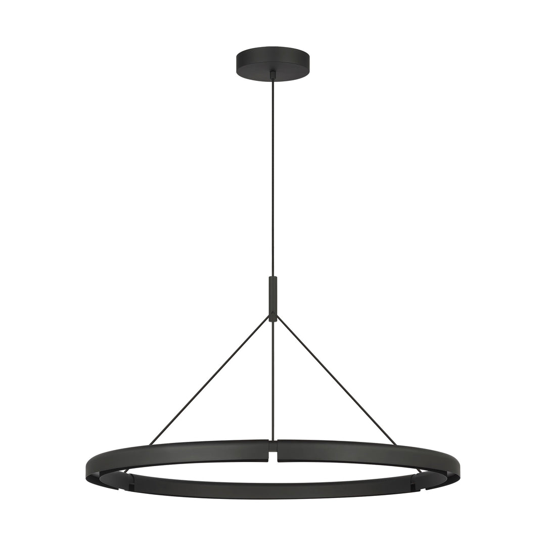 Cloak LED Chandelier in Nightshade Black Visual Comfort Modern