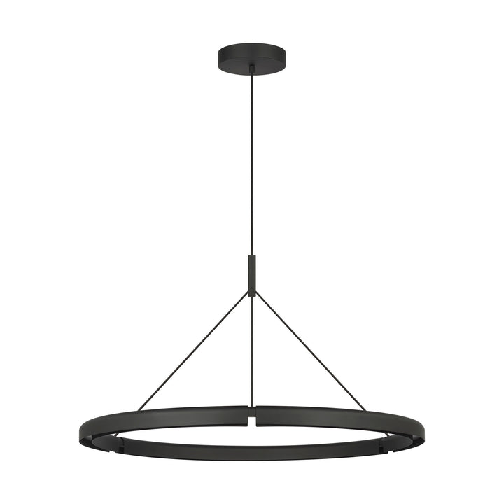 Cloak LED Chandelier in Nightshade Black Visual Comfort Modern