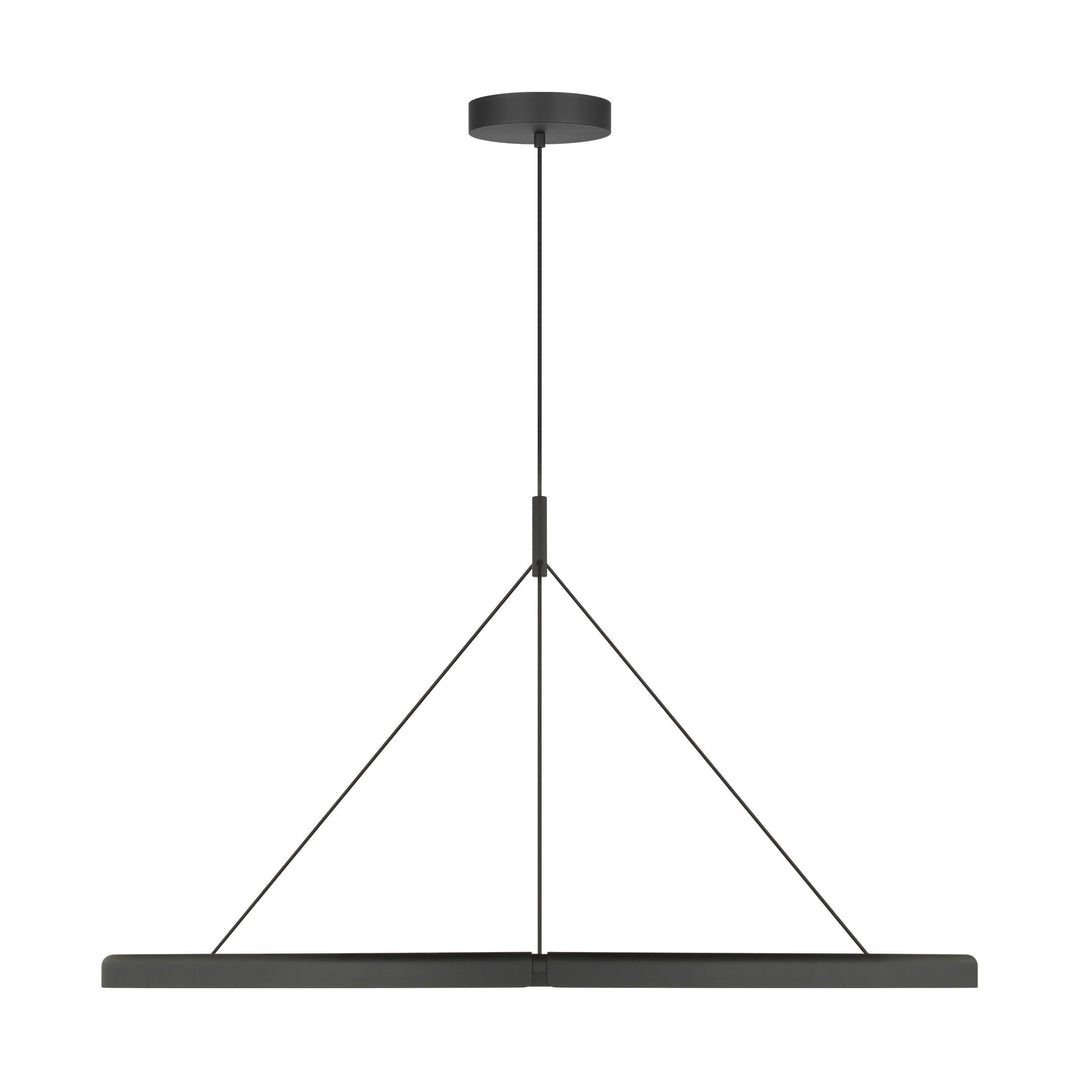 Cloak LED Chandelier in Nightshade Black Visual Comfort Modern