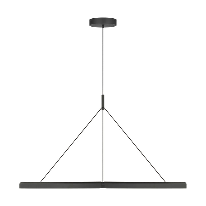 Cloak LED Chandelier in Nightshade Black Visual Comfort Modern