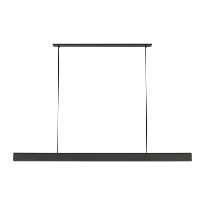 Cloak LED Linear Chandelier in Nightshade Black Visual Comfort Modern