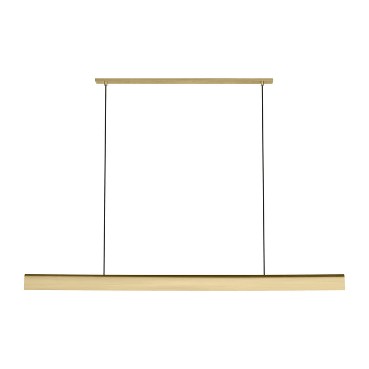 Cloak LED Linear Chandelier in Hand-Rubbed Antique Brass Visual Comfort Modern