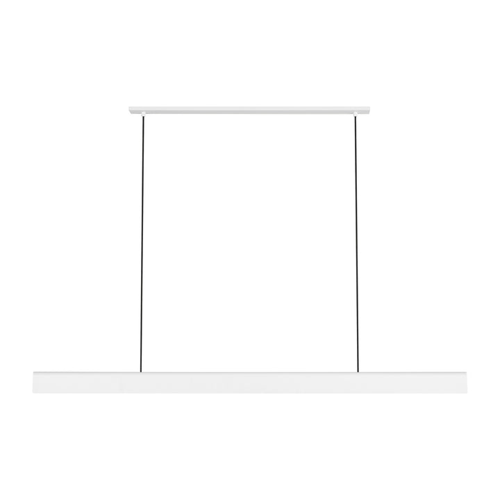 Cloak LED Linear Chandelier in Matte White Visual Comfort Modern
