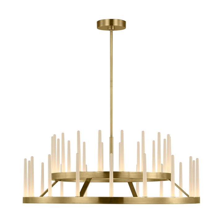 Sagrada LED Chandelier in Hand-Rubbed Antique Brass Visual Comfort Modern