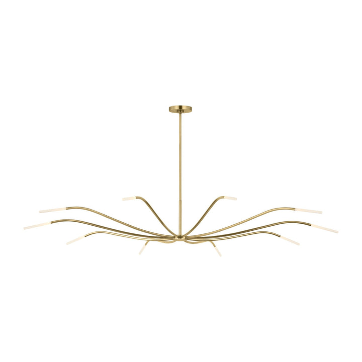 Lajos LED Chandelier in Hand-Rubbed Antique Brass Visual Comfort Modern