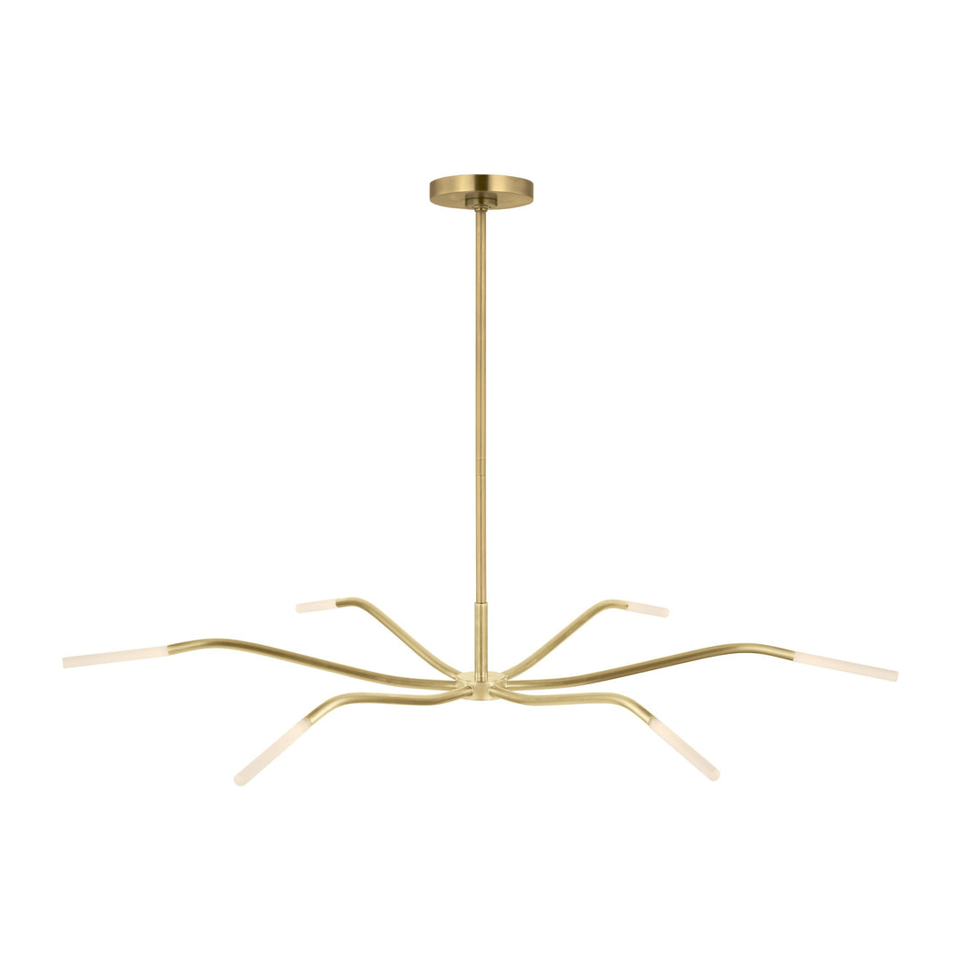 Lajos LED Chandelier in Hand-Rubbed Antique Brass Visual Comfort Modern