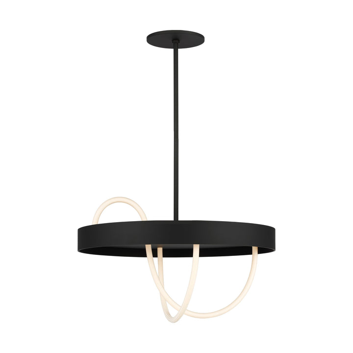 Uneri LED Chandelier in Nightshade Black Visual Comfort Modern