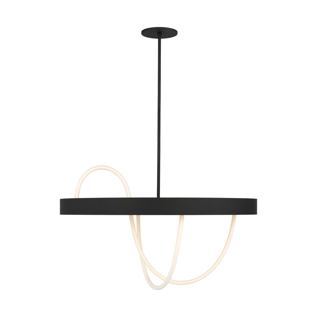 Uneri LED Chandelier in Nightshade Black Visual Comfort Modern