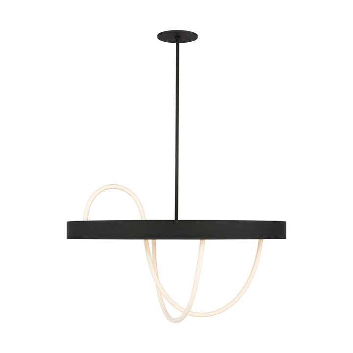 Uneri LED Chandelier in Nightshade Black Visual Comfort Modern
