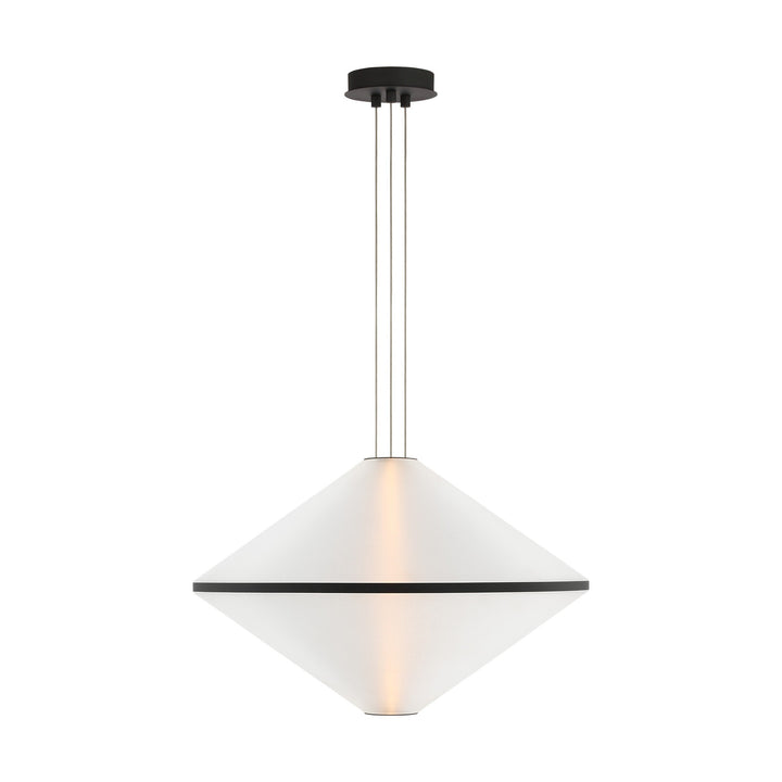Bicono LED Pendant in Nightshade Black Visual Comfort Modern