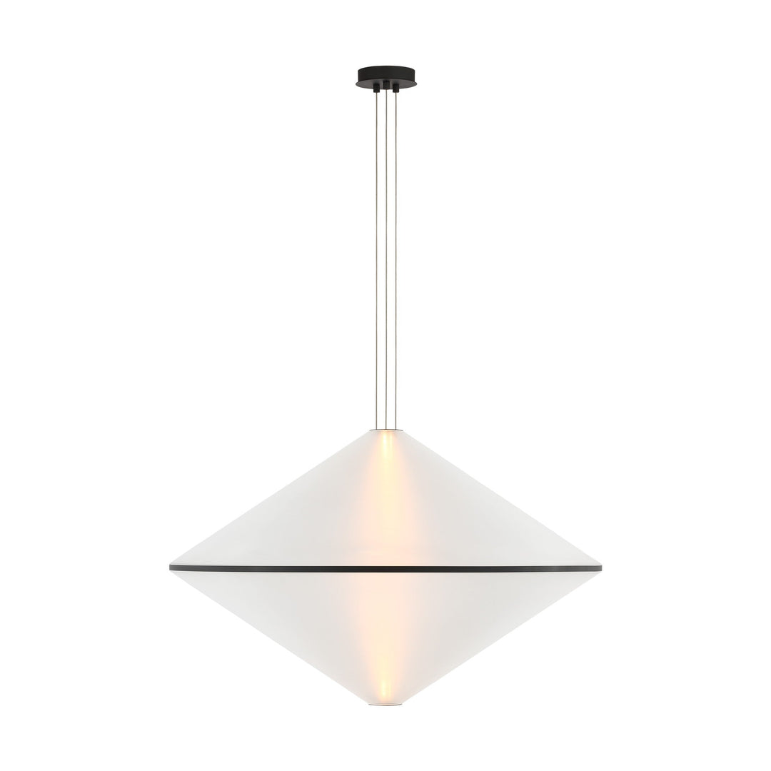 Bicono LED Pendant in Nightshade Black Visual Comfort Modern
