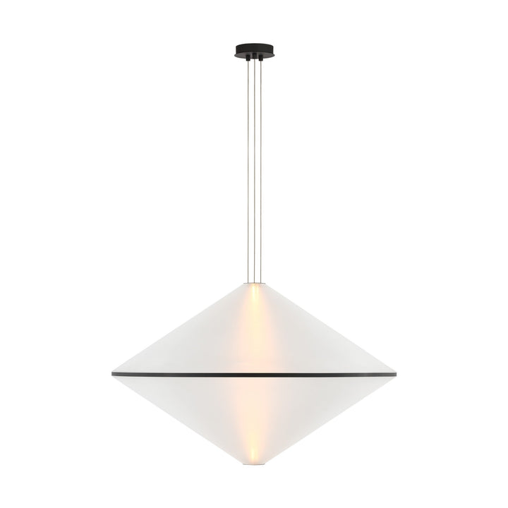 Bicono LED Pendant in Nightshade Black Visual Comfort Modern