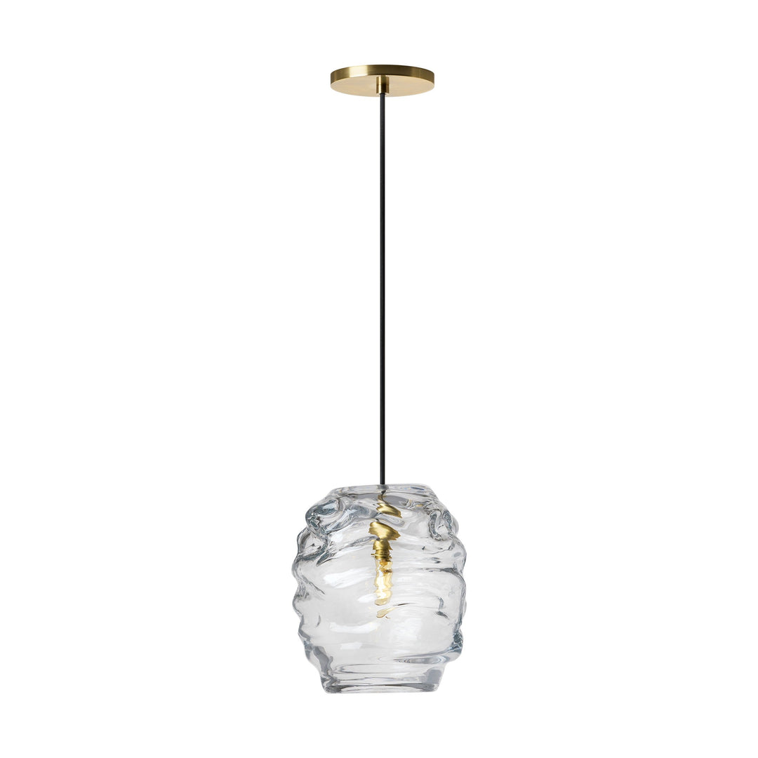 Audra One Light Pendant in Hand-Rubbed Antique Brass Visual Comfort Modern