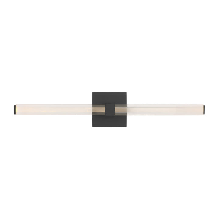 Reiya Square LED Vanity in Nightshade Black Visual Comfort Modern