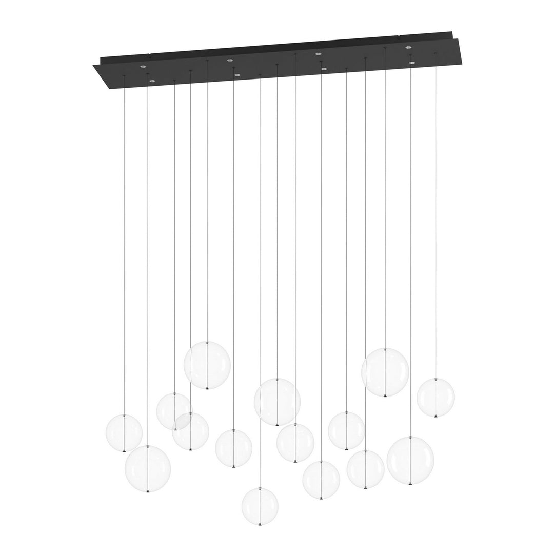 Espardello LED Linear Pendant in Black Eglo Canada