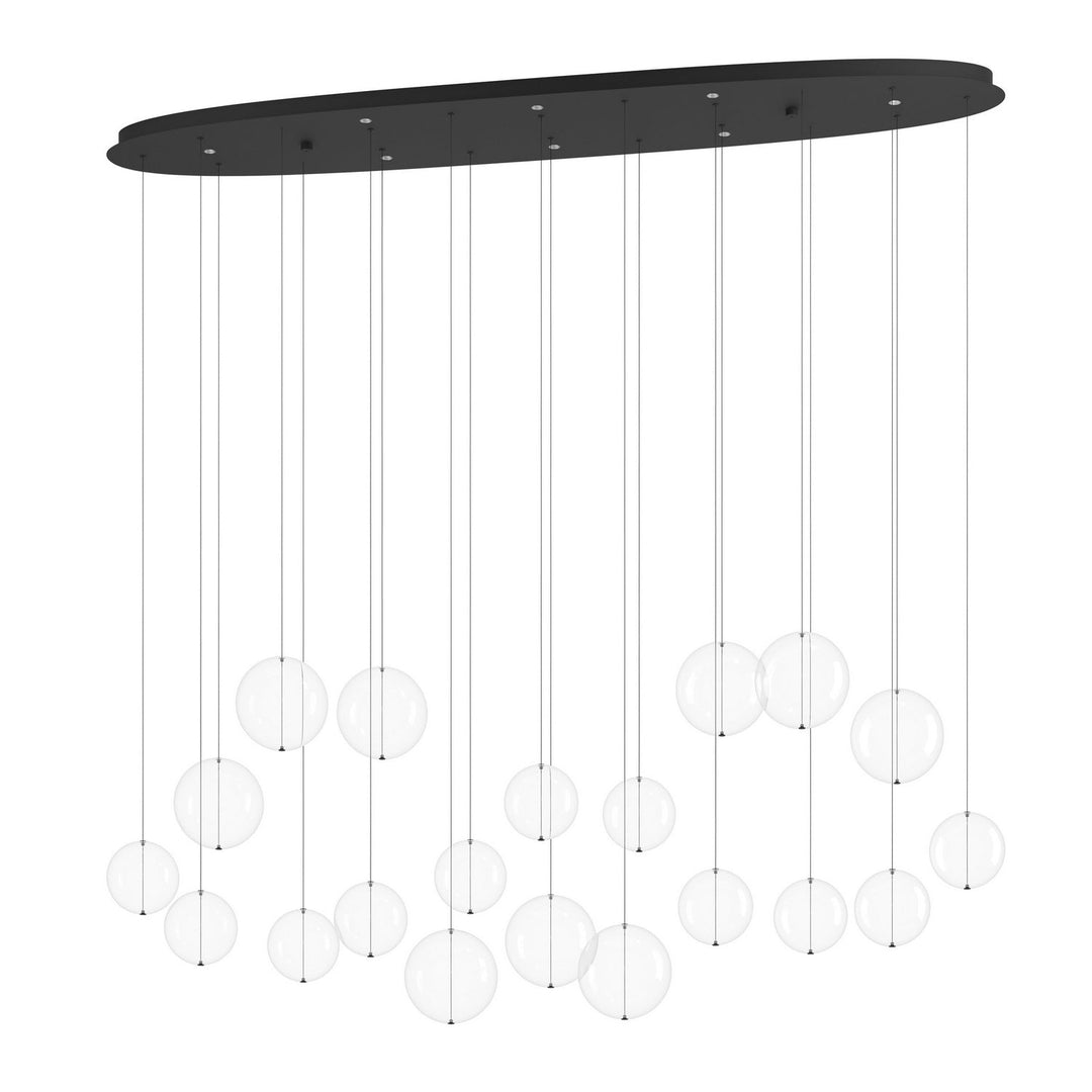 Espardello LED Linear Pendant in Black Eglo Canada