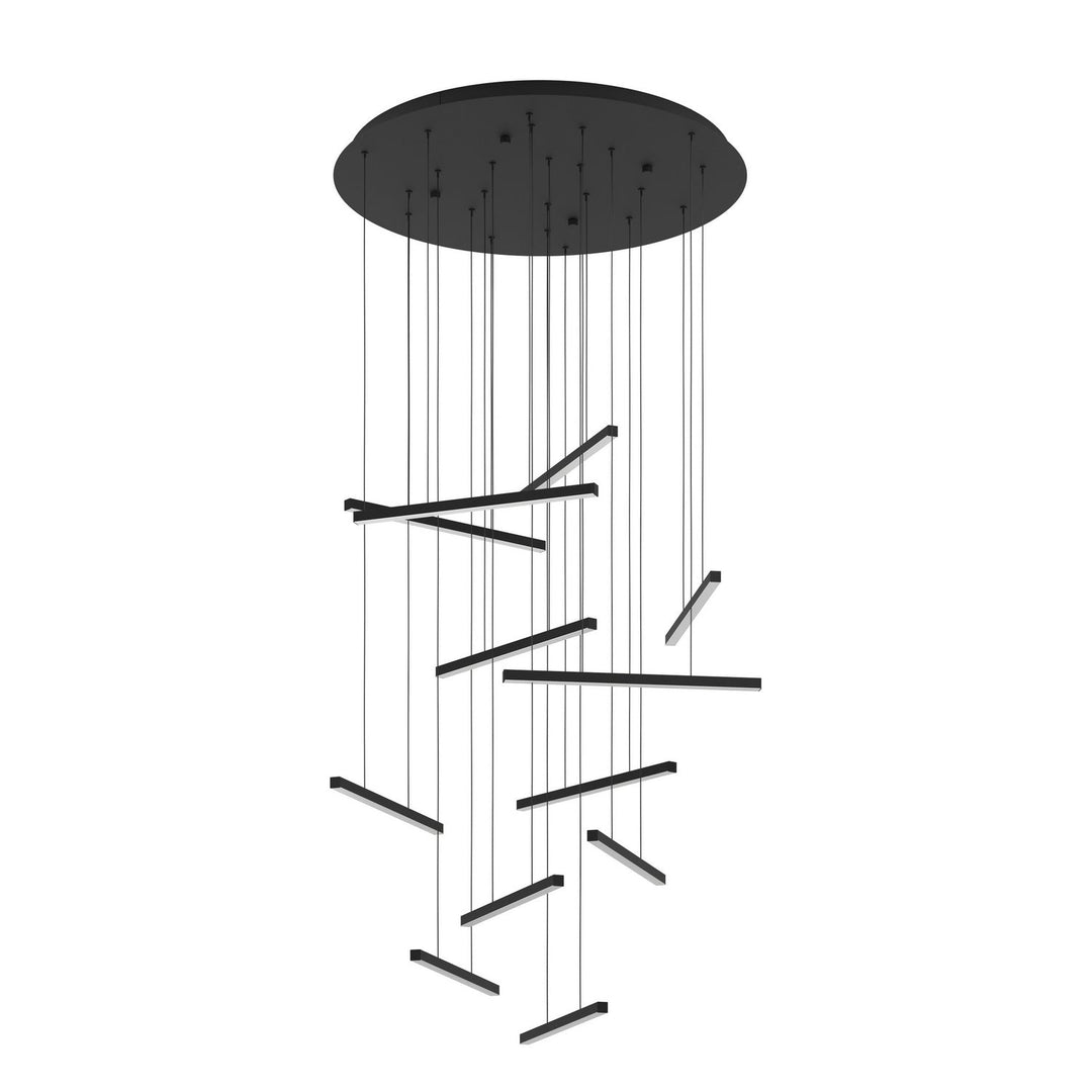 Lindoza LED Pendant in Black Eglo Canada