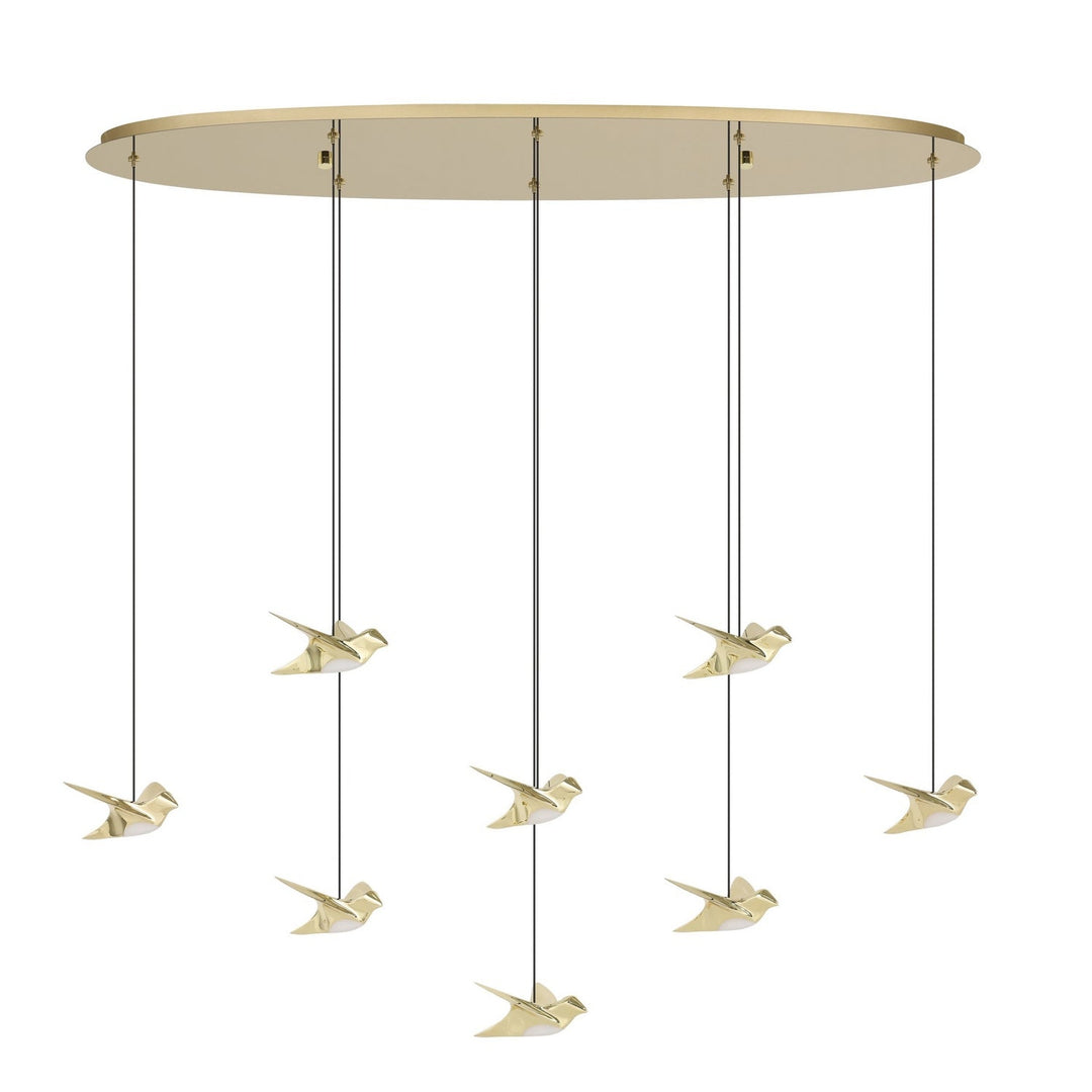 Paratebueno 2 LED Pendant in Brass Eglo Canada