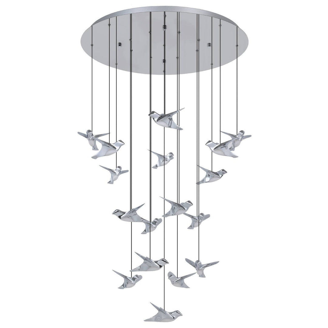 Paratebueno 1 LED Pendant in Chrome Eglo Canada