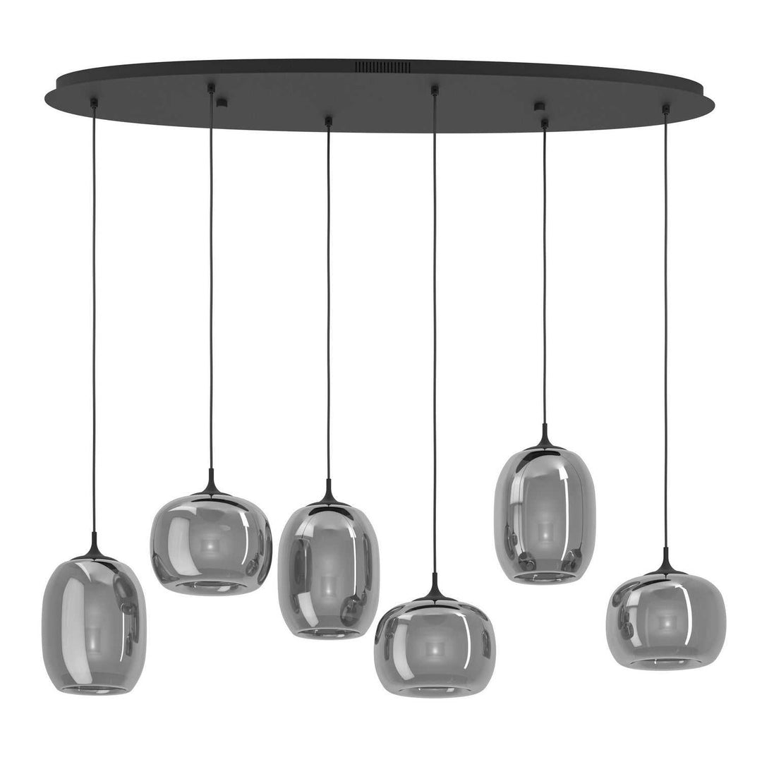 Larva LED Linear Pendant in Black Eglo Canada