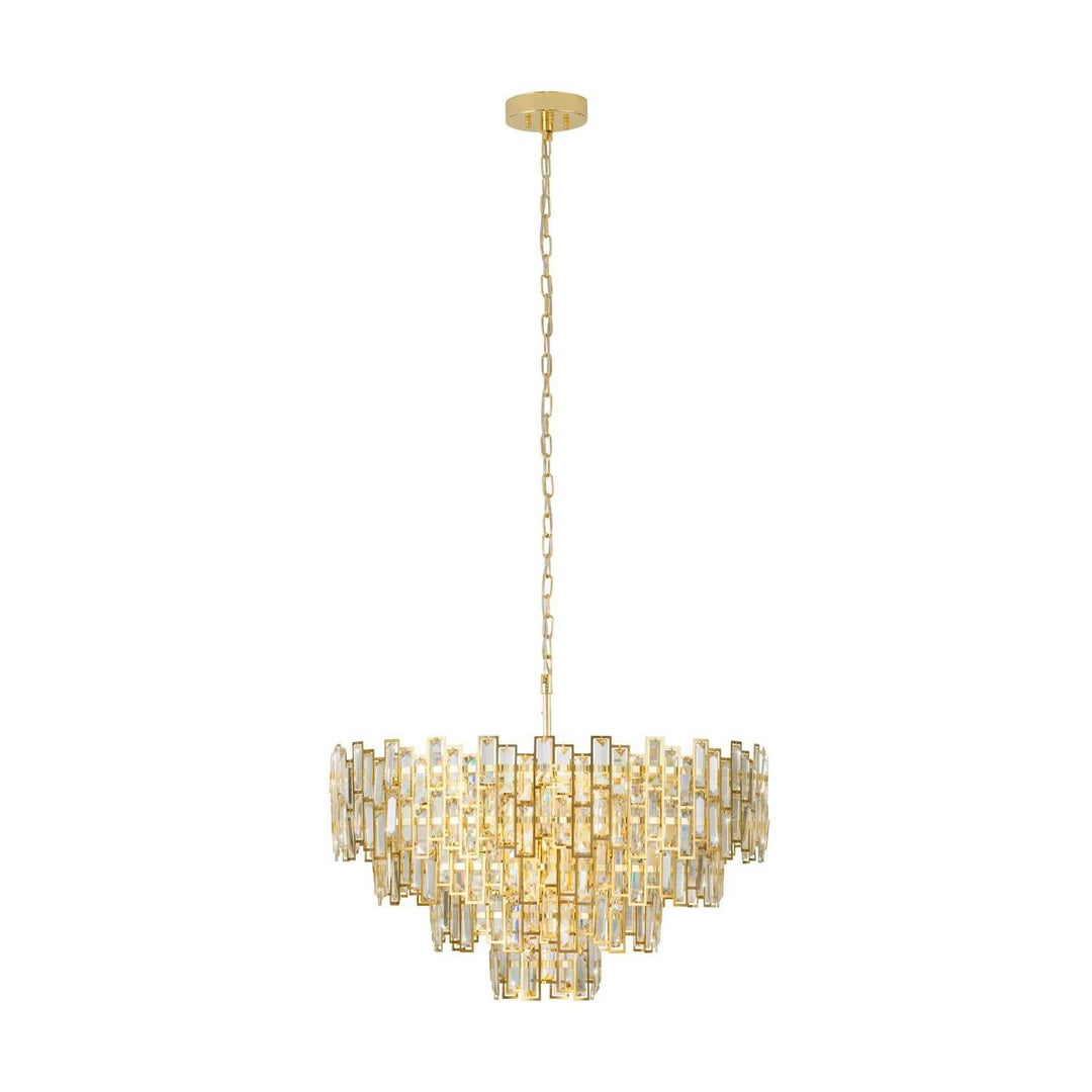 Calmeilles Ten Light Pendant in Brass Eglo Canada