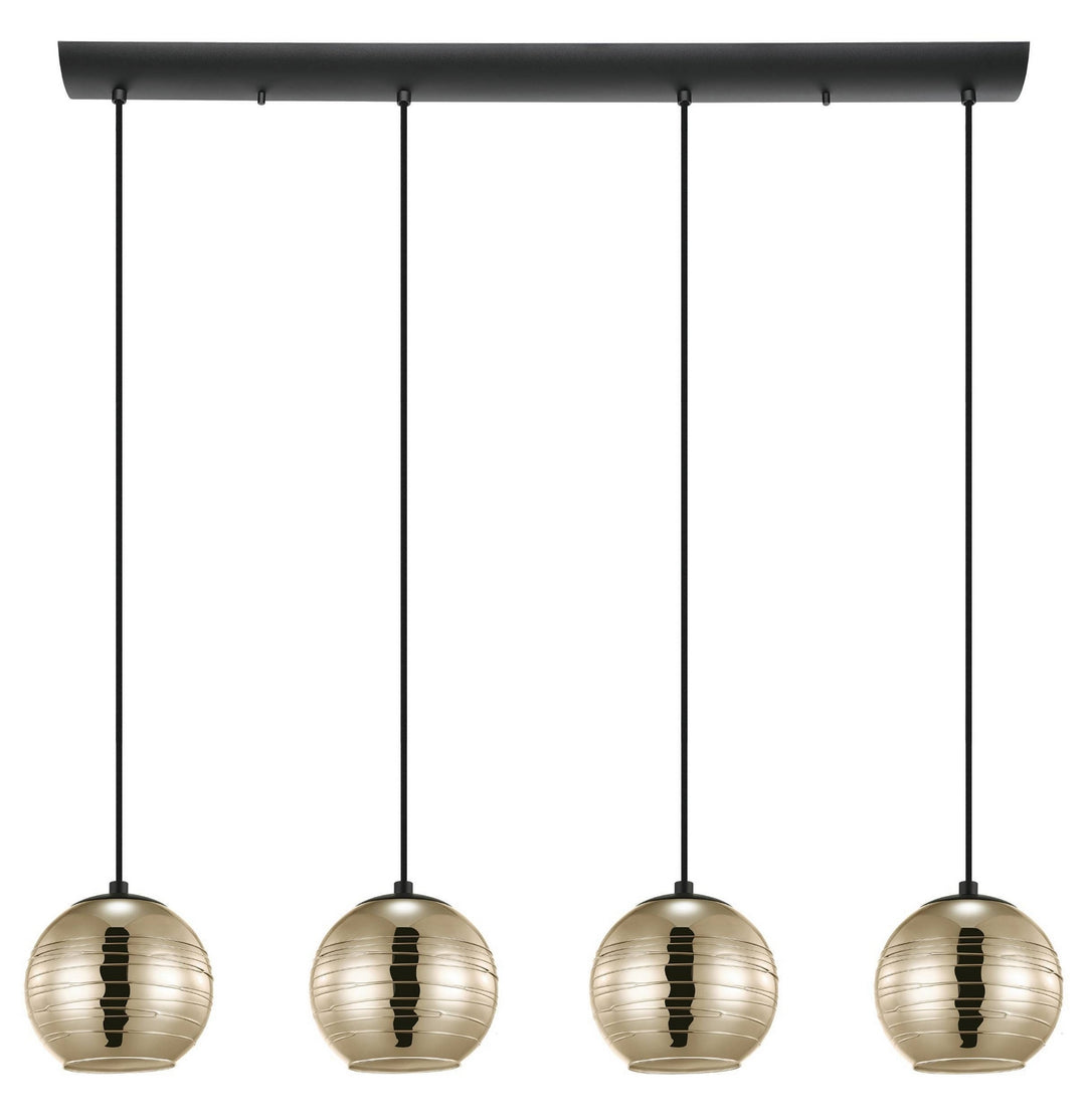 Eglo Canada - 39686A - Four Light Pendant - Lemorieta - Black
