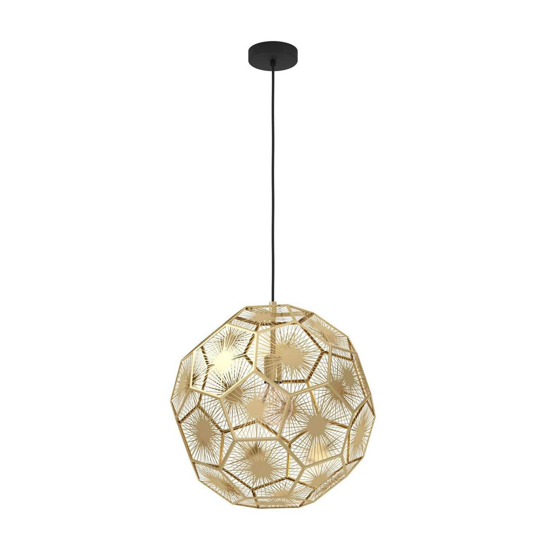 Skoura One Light Pendant in Black Eglo Canada
