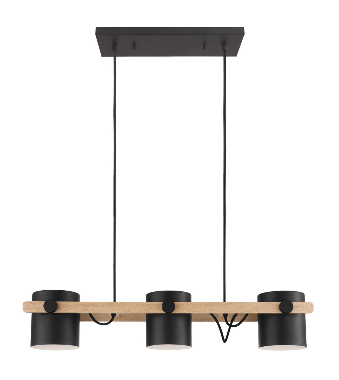 Eglo Canada - 43045A - Three Light Pendant - Hornwood - Black