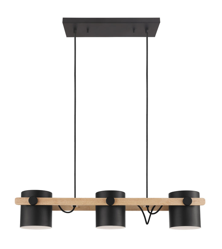Eglo Canada - 43045A - Three Light Pendant - Hornwood - Black