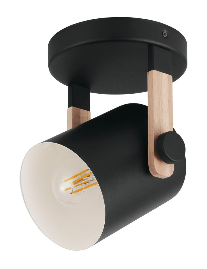 Eglo Canada - 43046A - One Light Ceiling Mount - Hornwood - Black