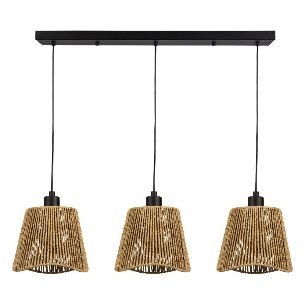 Eglo Canada - 44073A - Three Light Pendant - Lavister - Black