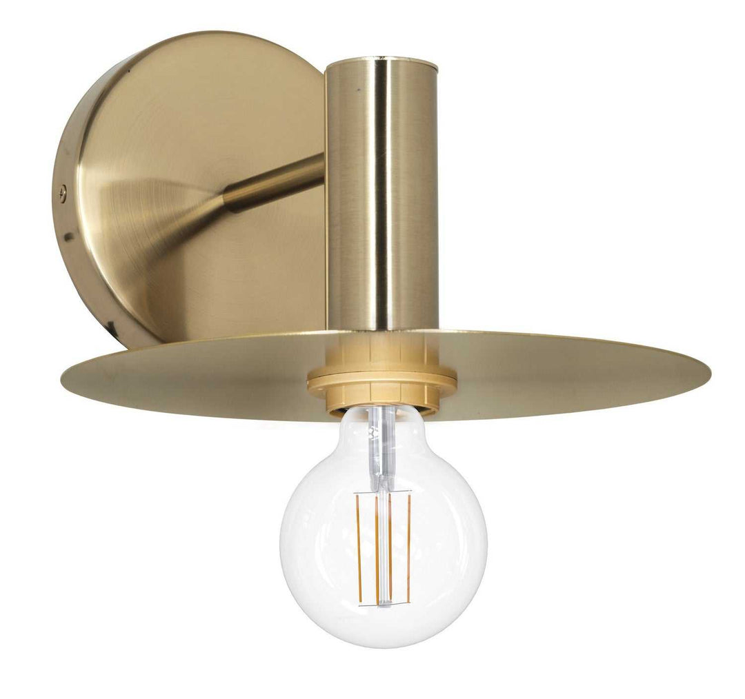 Escandell One Light Wall Sconce in Brushed Gold Eglo Canada