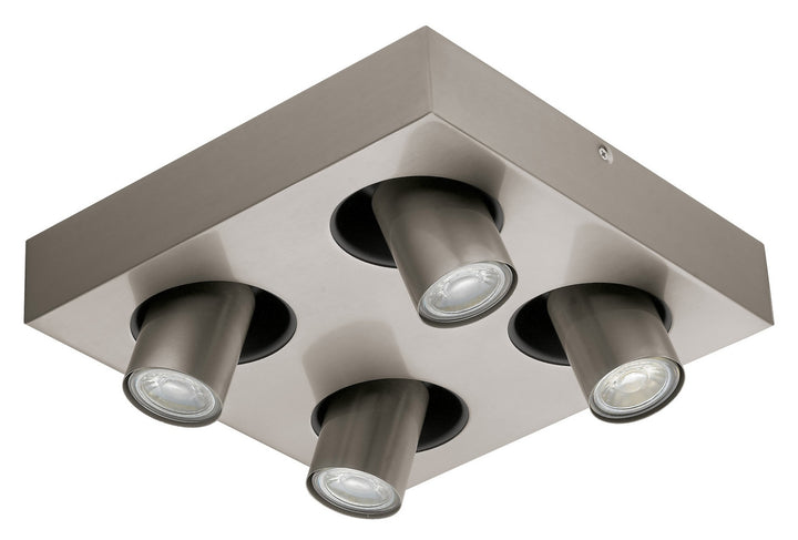 Eglo Canada - 96608A - Four Light Track Light - Robledo 1 - Matte Nickel