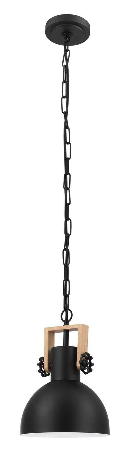 Lubenham One Light Pendant in Black Eglo Canada