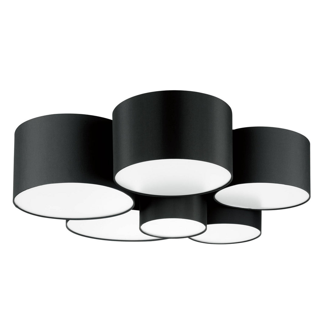 Eglo Canada - 205187A - Six Light Ceiling Mount - Pastore 2 - Black