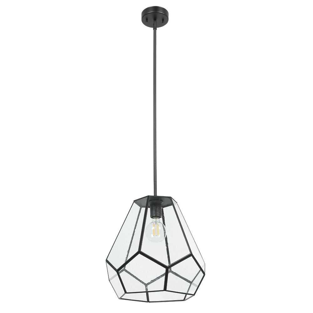Mardyke One Light Pendant in Black Eglo Canada
