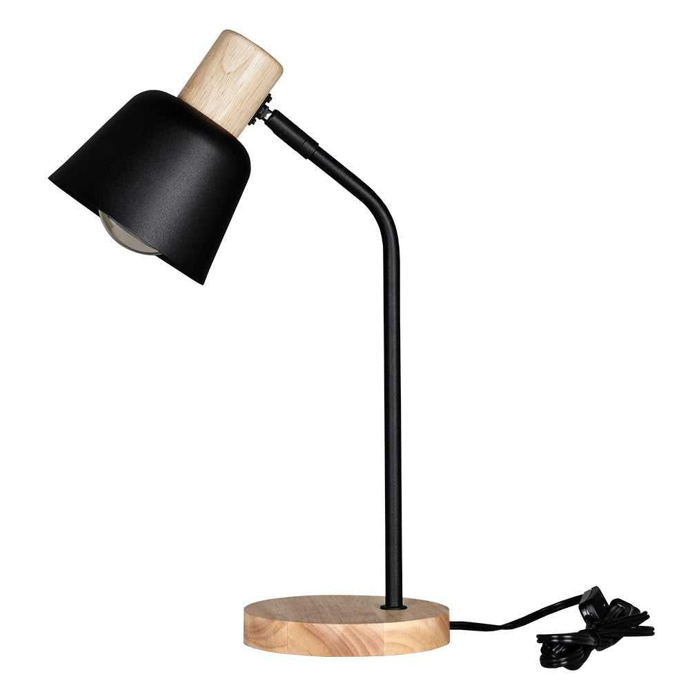 Lizella One Light Table Lamp in Black, Wood Eglo Canada