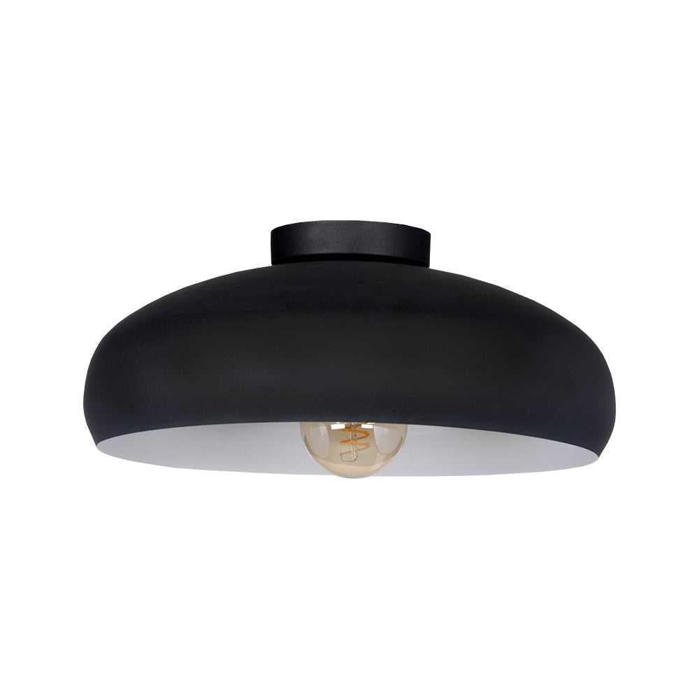 Mogano One Light Ceiling Mount in Black/White Eglo Canada