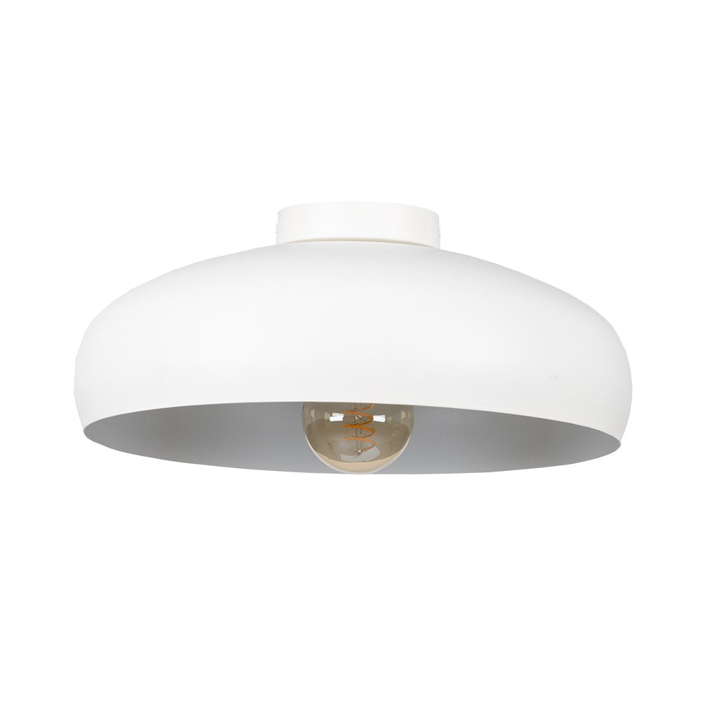 Mogano One Light Ceiling Mount in White Eglo Canada