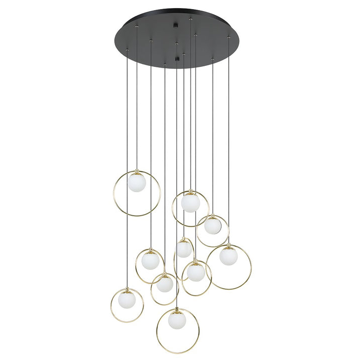 Eglo Canada - 206084A - LED Pendant - Portocolom - Black, Shinny Brass