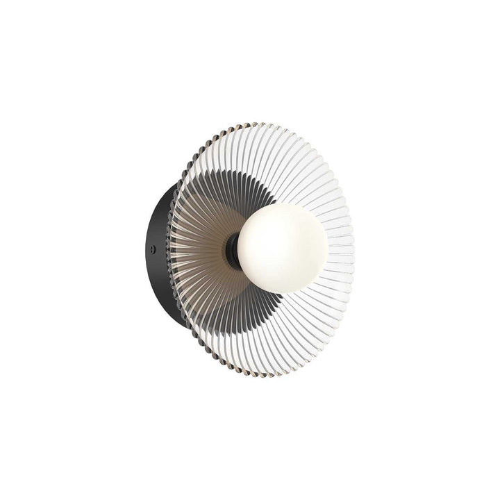 Alora Canada - WV417510MBCR-UNV - LED Wall/Vanity - Hera - Matte Black/Clear Ribbed Glass