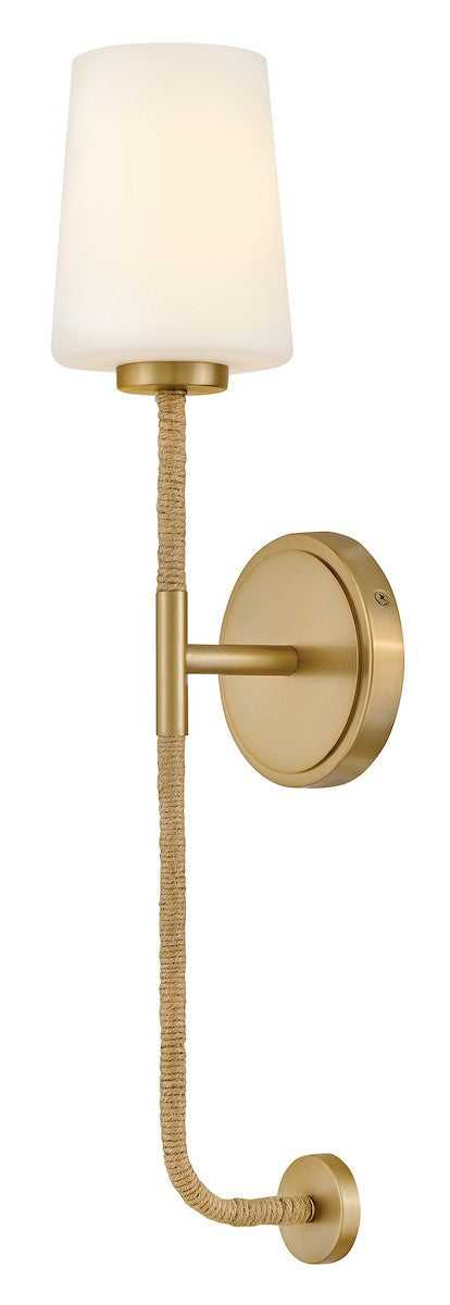 Kline LED Wall Sconce in Lacquered Brass Lark Canada