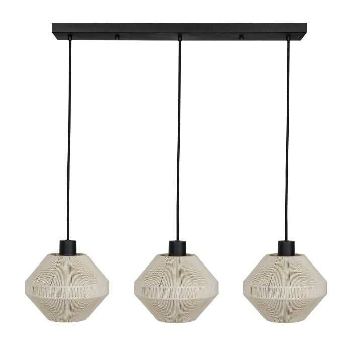 Midsummer Three Light Linear Pendant in Black Eglo Canada