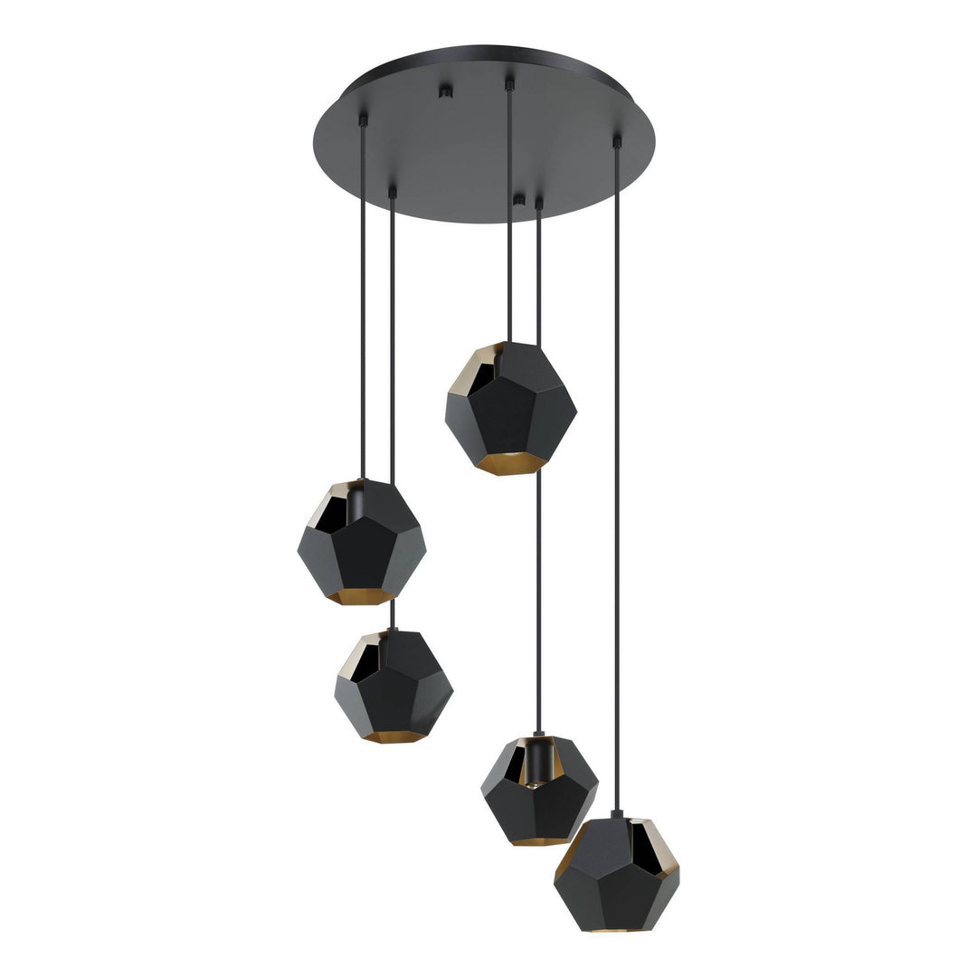 Eglo Canada - 39635A - Five Light Pendant - Rasigures - Black