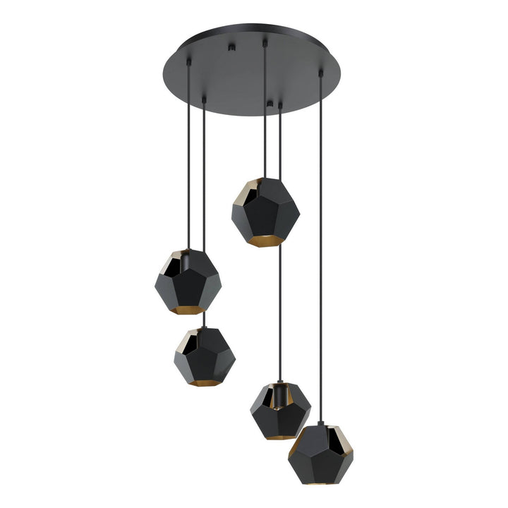 Eglo Canada - 39635A - Five Light Pendant - Rasigures - Black
