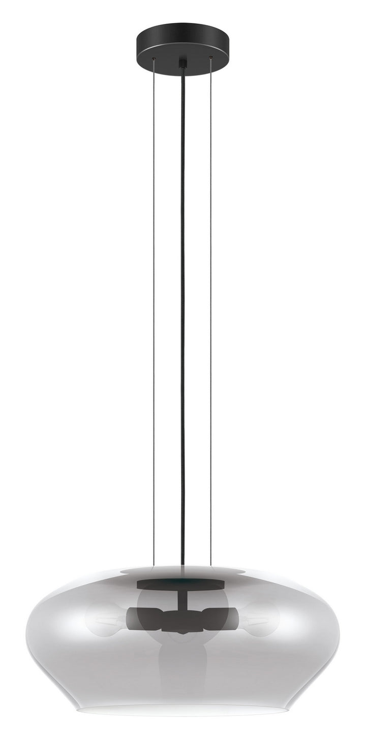 Eglo Canada - 39658A - Three Light Pendant - Priorat - Black