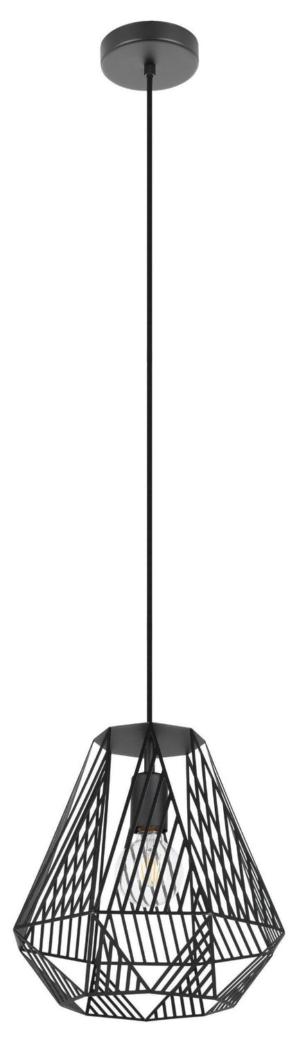 Eglo Canada - 43692A - One Light Pendant - Stype - Black